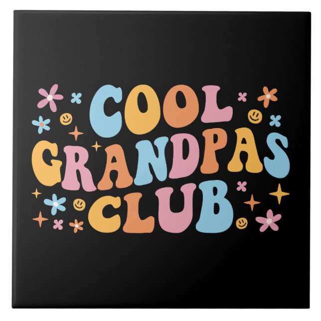 Cooler Grandpas-Club III Fliese (Vorderseite)
