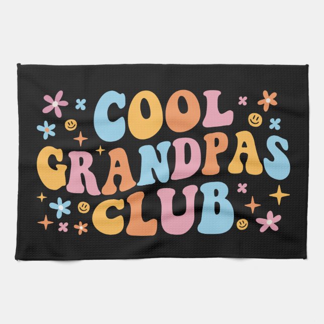 Cooler Grandpas-Club III Geschirrtuch (Horizontal)