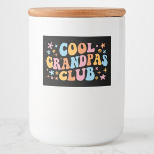 Cooler Grandpas-Club III Lebensmitteletikett