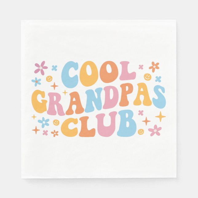 Cooler Grandpas-Club III Serviette (Vorderseite)