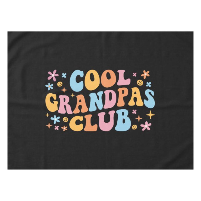 Cooler Grandpas-Club III Tischdecke (Vorderseite (Horizontal))