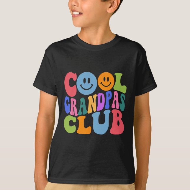 Cooler Grandpas Club Vater Daddy Vatertag T-Shirt (Vorderseite)