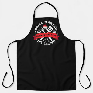 Cooler Grillmeister Mann Mythos Legende Schürze
