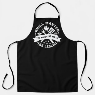 Cooler Grillmeister Mann Mythos Legende  Schürze