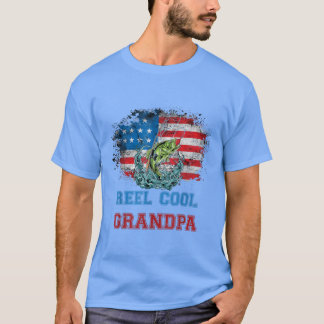Cooler Großvater Angeltag 4. Juli unabhängig T-Shirt