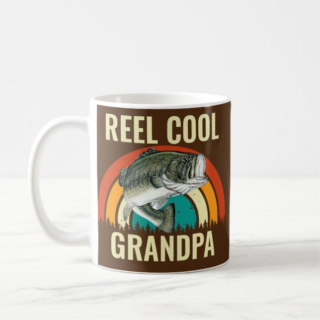 Cooler Großvater Angelvatertag Kaffeetasse (Links)