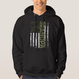 Cooler Großvater - Fahne der USA Hoodie