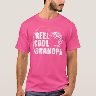 Cooler Großvater mit Fisch und Fischfang T-Shirt