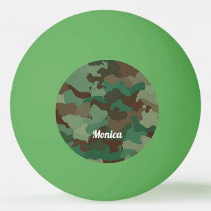 Cooler grüner Camouflage Tischtennisball