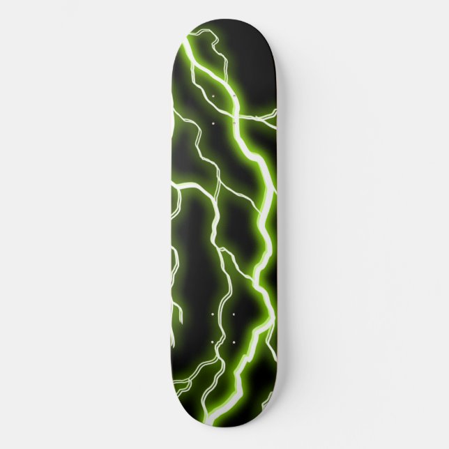 Cooler grüner Strom Skateboard (Vorderseite)
