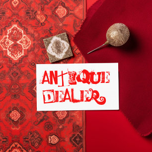 Cooler Grunge Antiquitätenhändler Visitenkarte