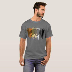Cooler Grunge-Bär Schatten Schwule Bären Pride T-Shirt