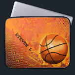 Cooler Grunge-Basketball-abstrakte Kunst Laptopschutzhülle<br><div class="desc">Personalisierte Geschenkideen für Basketballspieler oder Basketballfans/Fanatiker. Personifizieren Sie ihn bitte mit Ihrem eigenen Text oder klicken Sie "besonders anfertigen es" Knopf,  um zum Entwurfswerkzeug zu gehen,  in dem Sie Text addieren können,  ändern den Schriftart,  die Textgröße,  die Textfarbe,  die Textpositionierung und mehr an.</div>