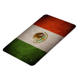 Cooler Grunge Mexico Mexikanische Flagge Magnet