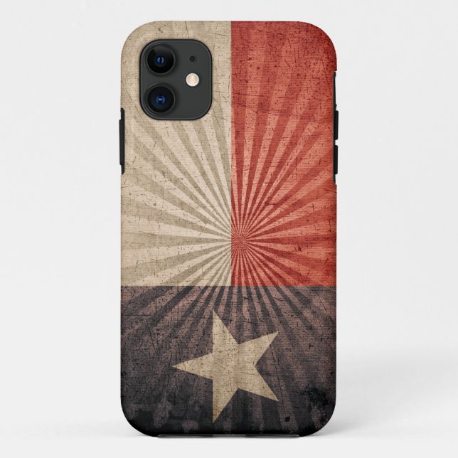 Cooler Grunge-Texas-Flagge iPhone 5 Fall Case-Mate iPhone Hülle (Rückseite)