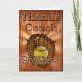 Cooler Grungesoftball-Trainer danken Ihnen Dankeskarte