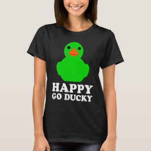 Cooler Gummi-Enten-Liebhaber Lucky Ducky Quack Süß T-Shirt