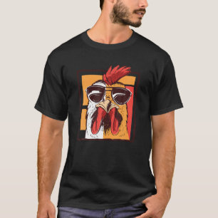 Cooler Hahn mit Sonnenbrille - Gockel T-Shirt