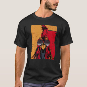 Cooler Hahn mit Sonnenbrille Retro Vintage Chic T-Shirt