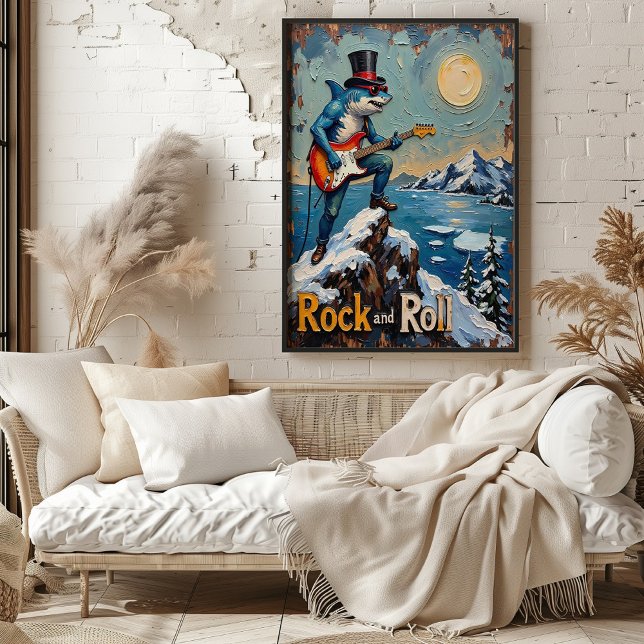 Cooler Hai, Bühne Berge Poster (Von Creator hochgeladen)