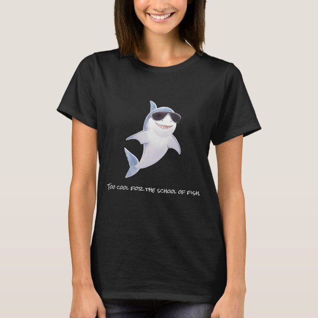 Cooler Hai T-Shirt (Vorderseite)