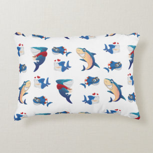 Cooler Haifisch-Splash Dekokissen
