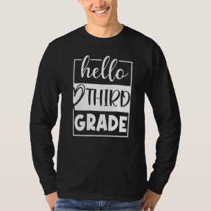 Cooler Hallo Dritter Schultag T-Shirt