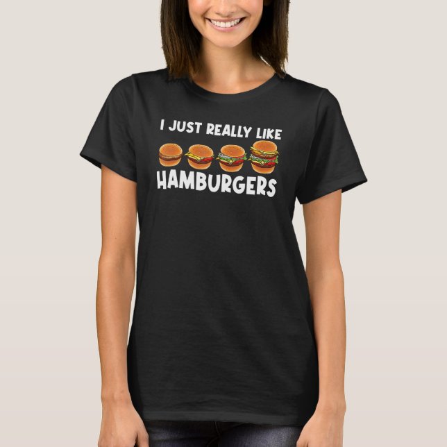 Cooler Hamburger für Männer Cheeseburger Burger T-Shirt (Vorderseite)