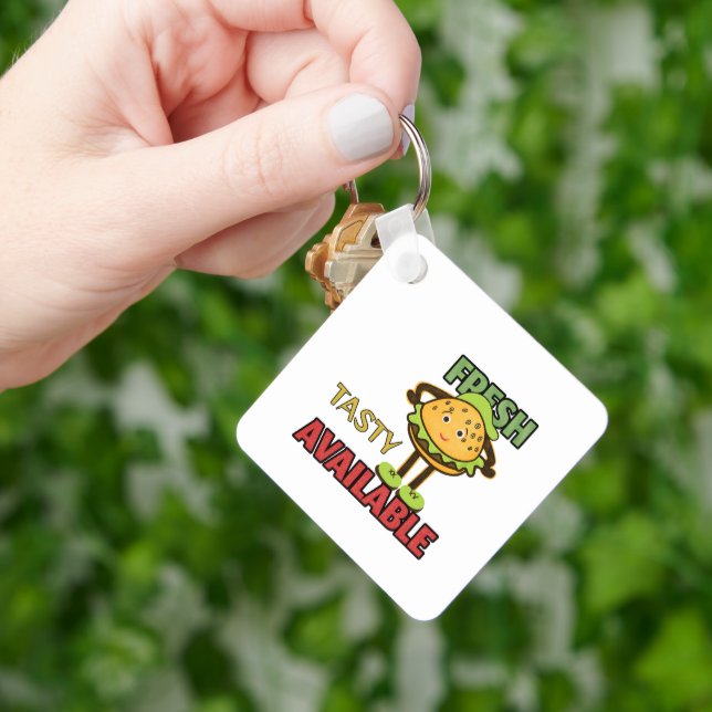 Cooler Hamburger Schlüsselanhänger (Hand)