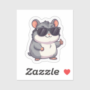 Cooler Hamster-Aufkleber Aufkleber