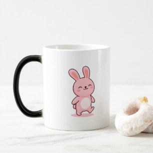 Cooler Hase Minimal Kawaii Stil Verwandlungstasse