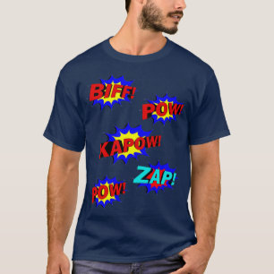 Cooler Haufen buntes Comic Buch Cartoon Splates T-Shirt