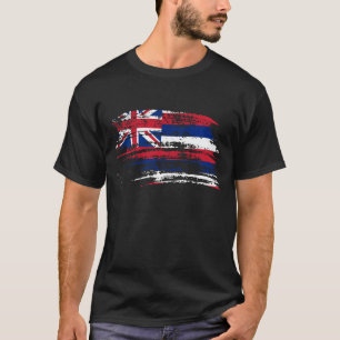Cooler hawaiischer Flaggenentwurf T-Shirt