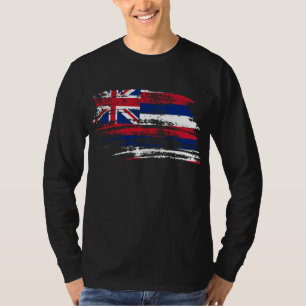 Cooler hawaiischer Flaggenentwurf T-Shirt