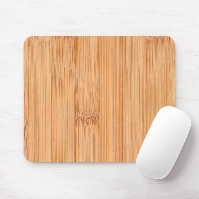 Cooler, hellbrauner Bambusholzprint Mousepad (Mit Mouse)