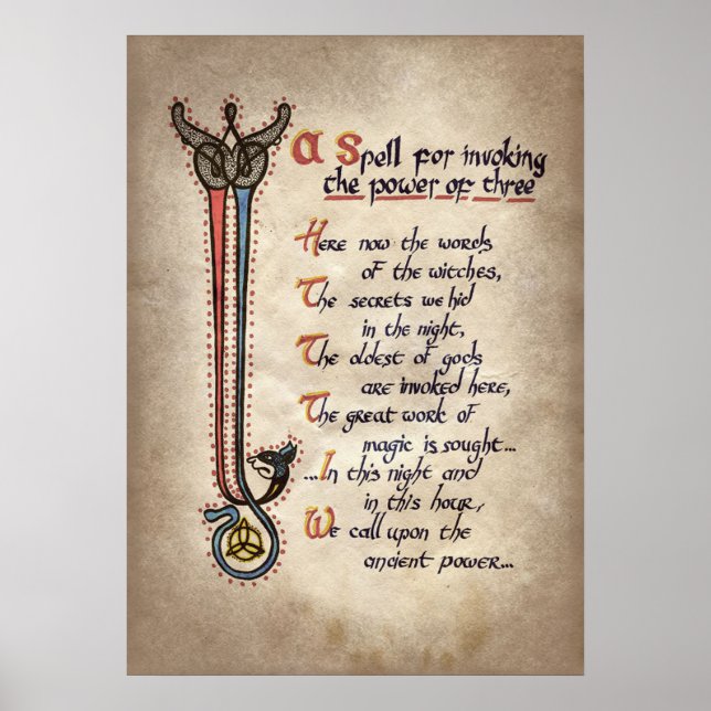 cooler Hexenzauber Party Poster (Vorne)