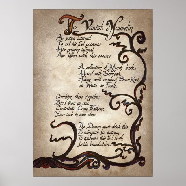 cooler Hexenzauber Party Poster (Vorne)