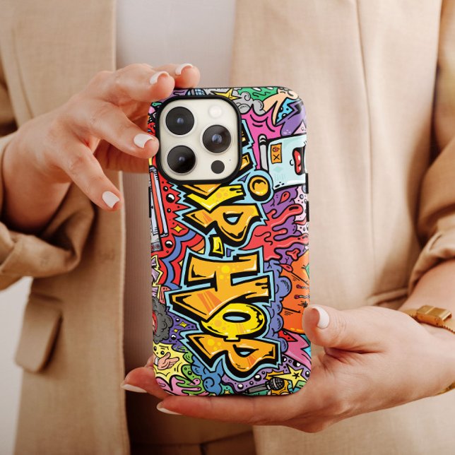 Cooler Hip Hop Graffiti | iPhone 14 Case-Mate Case-Mate iPhone Hülle (Von Creator hochgeladen)