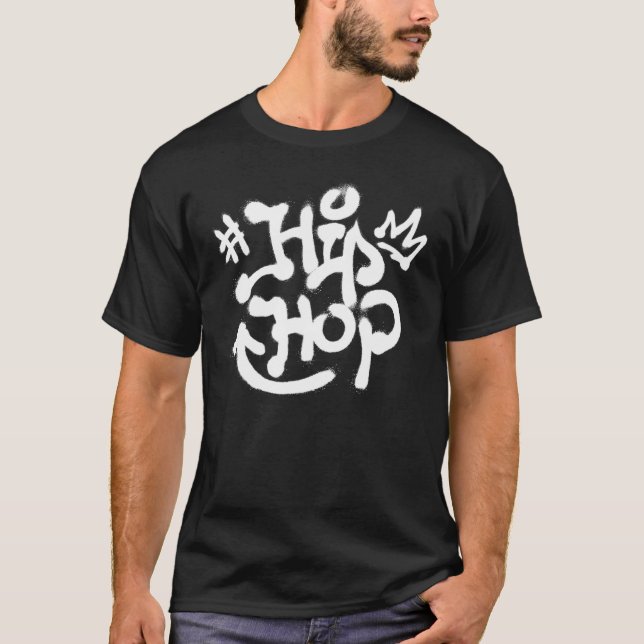 Cooler Hip Hop Music Rap Breakdance Graffiti Party T-Shirt (Vorderseite)