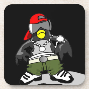 Cooler Hip Hop Penguin Untersetzer