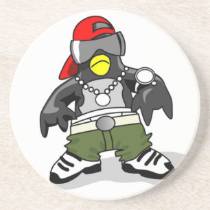 Cooler Hip Hop Penguin Untersetzer
