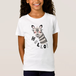 Cooler Hipster Cartoon Zebra T-Shirt