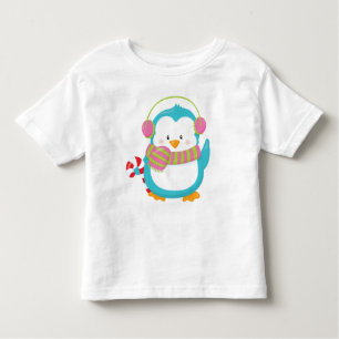 Cooler Hipster Pinguin Winter Kinder Kleinkind Wei Kleinkind T-shirt
