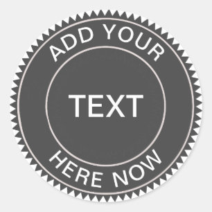 Cooler Hipster-Tafel-Geschäfts-Logo-Aufkleber Runder Aufkleber