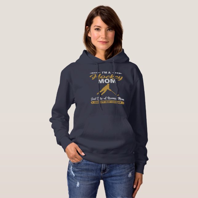 Cooler Hockey-Mama-GeschenkHoodie Hoodie (Vorne ganz)