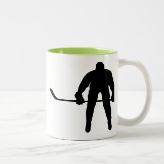 Cooler Hockey-Spieler Zweifarbige Tasse
