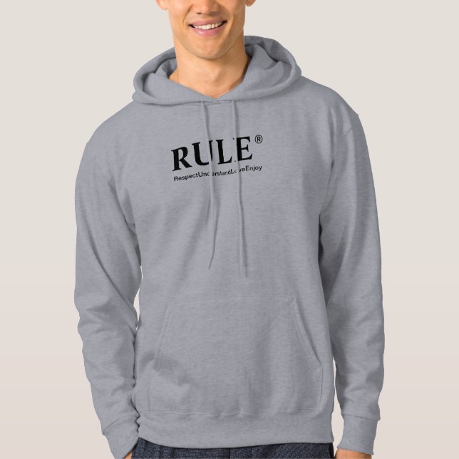 Cooler Hoodie mit einer Sondermeldung (Vorderseite)