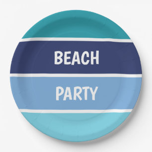 Cooler, horizontaler Streifen Pappteller