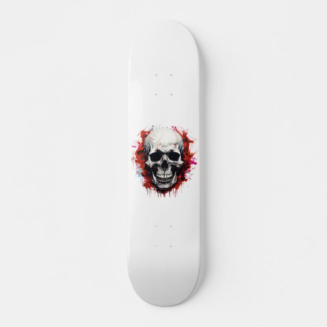 Cooler Horror Skelett-Skelett Skateboard (Vorne)