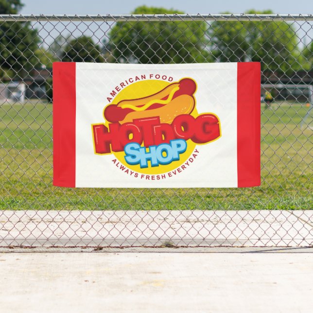 cooler Hotdog-Shop Banner (Insitu)